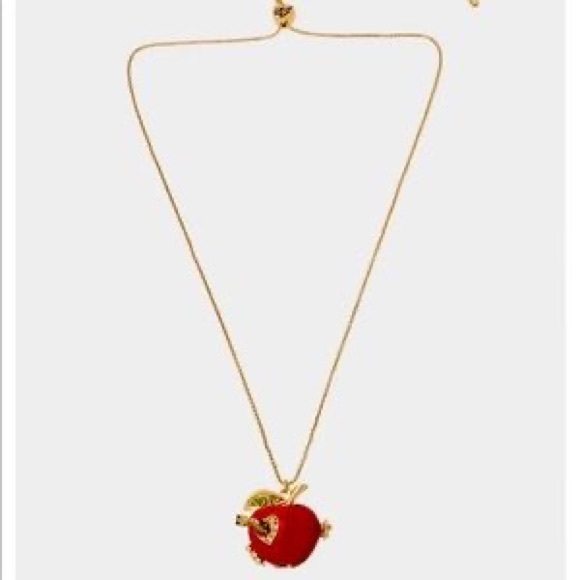 Betsy Johnson Red Apple Open me Necklace - Picture 7 of 16